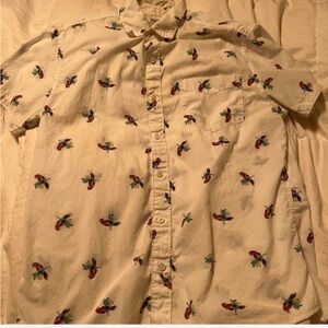 Men's Beige Printed Shirt